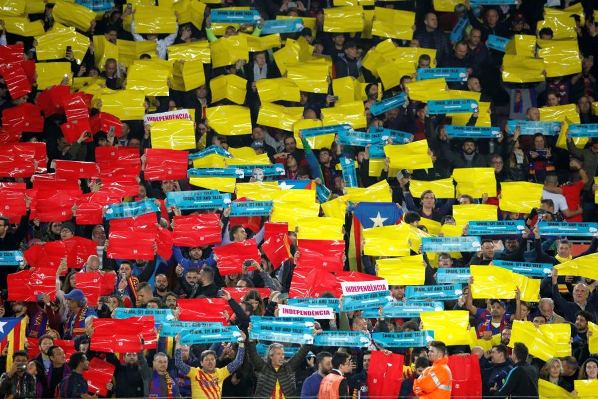 BARCELONA - REAL MADRID // FOTO Catalanii pro-independență au protestat în timpul El Clasico