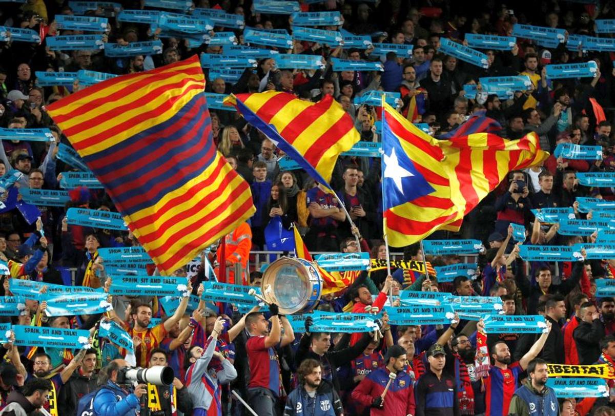BARCELONA - REAL MADRID // FOTO Catalanii pro-independență au protestat în timpul El Clasico