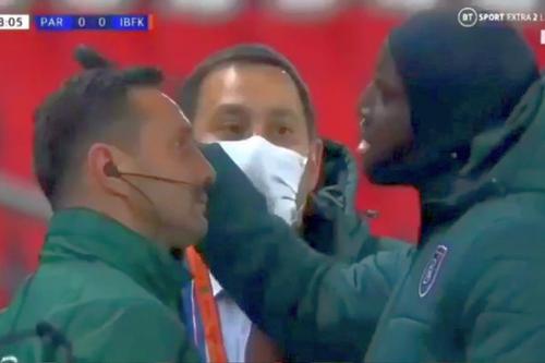 Sebastian Colțescu și Demba Ba, la Paris