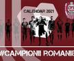 Coperta calendarului lansat de CFR Cluj