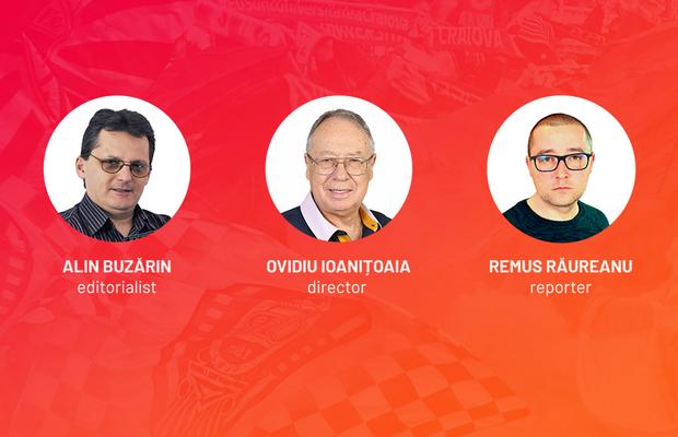Vocile Gazetei » Craiova - FCSB, comentat live de Buzărin, Ioanițoaia și Răureanu