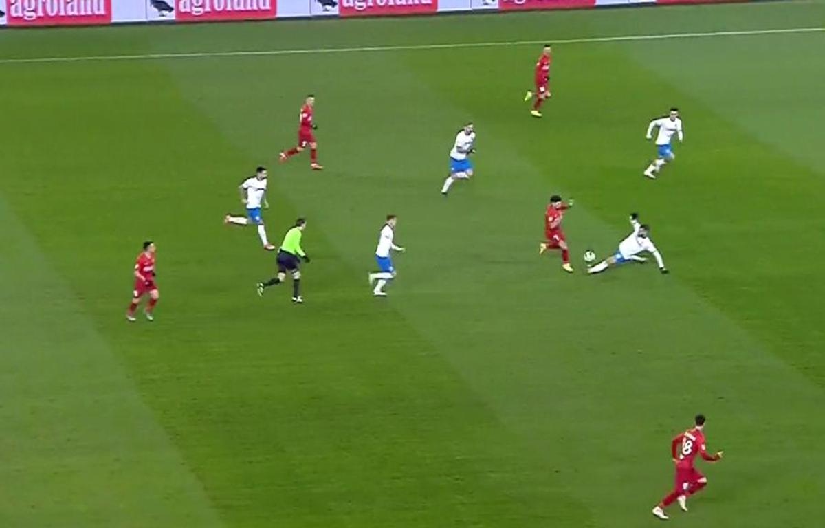 Florinel Coman, simulare în Craiova - FCSB / FOTO: Captură TV @Look Sport+