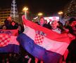 Fanii croați au sărbătorit la Zagreb