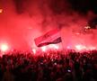 Fanii croați au sărbătorit la Zagreb