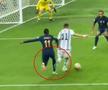 Momentul contactului dintre Di Maria și Dembele