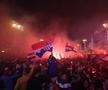 Fanii croați au sărbătorit la Zagreb