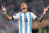 Descătușare! Imagini emoționante: Angel Di Maria a început să plângă, imediat după golul de 2-0 cu Franța