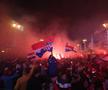 Fanii croați au sărbătorit la Zagreb