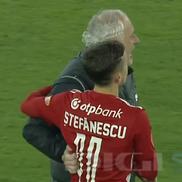 Andrea Mandorlini l-a bruscat pe Marius Ștefănescu, după Sepsi - CFR Cluj / FOTO: Captură TV @Digi Sport