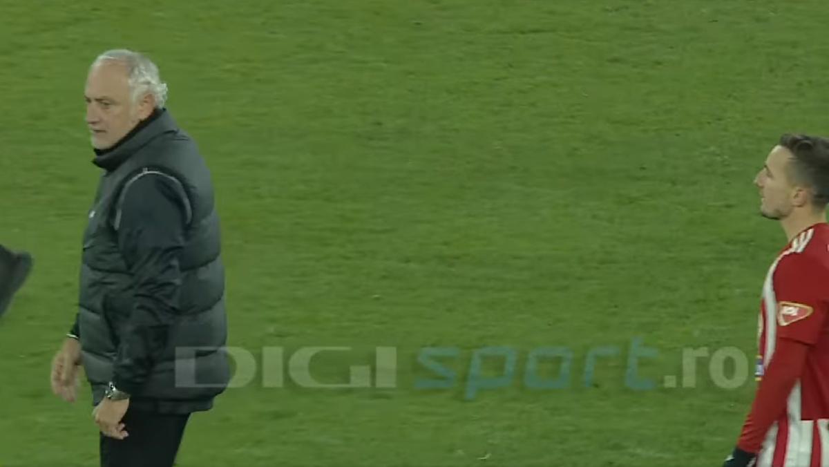Andrea Mandorlini l-a bruscat pe Marius Ștefănescu, după Sepsi - CFR Cluj