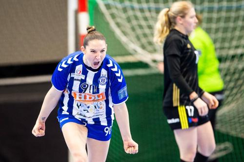 Milena Raicevic sărbătorind un gol la Buducnost Foto Imago