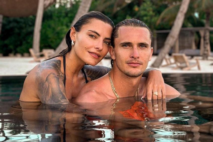 Alexander Zverev și Sophia Thomalla în vacanță Foto Instagram
