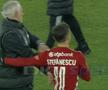 Andrea Mandorlini l-a bruscat pe Marius Ștefănescu, după Sepsi - CFR Cluj / FOTO: Captură TV @Digi Sport