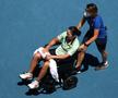 Scene dureroase la Australian Open » A fost nevoită să iasă de pe teren în scaun cu rotile