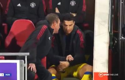 Cristiano Ronaldo, plin de nervi după schimbarea din meciul cu Brentford » Manchester United, salvată de tineri