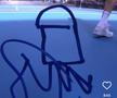EPIC FAIL după meci, la Australian Open: „Tocmai a desenat un penis pe cameră!” » Ce ar fi trebuit să reprezinte: „Sunt varză la desen”