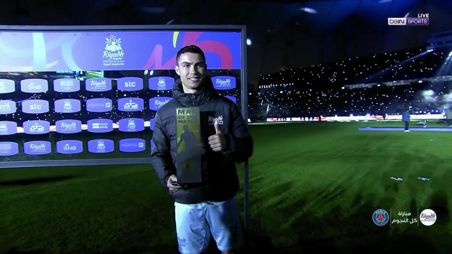 Întâiul premiu al lui Cristiano Ronaldo în Arabia Saudită „Grea” alegere :) » Cine a fost desemnat MVP-ul blockbusterului pentru care PSG a primit 10 milioane de euro