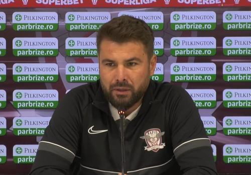 Adrian Mutu (44 de ani) a susținut o conferință de presă înaintea partidei pe care Rapid o joacă vineri, de la ora 20:00, în runda cu numărul 22 din Liga 1.