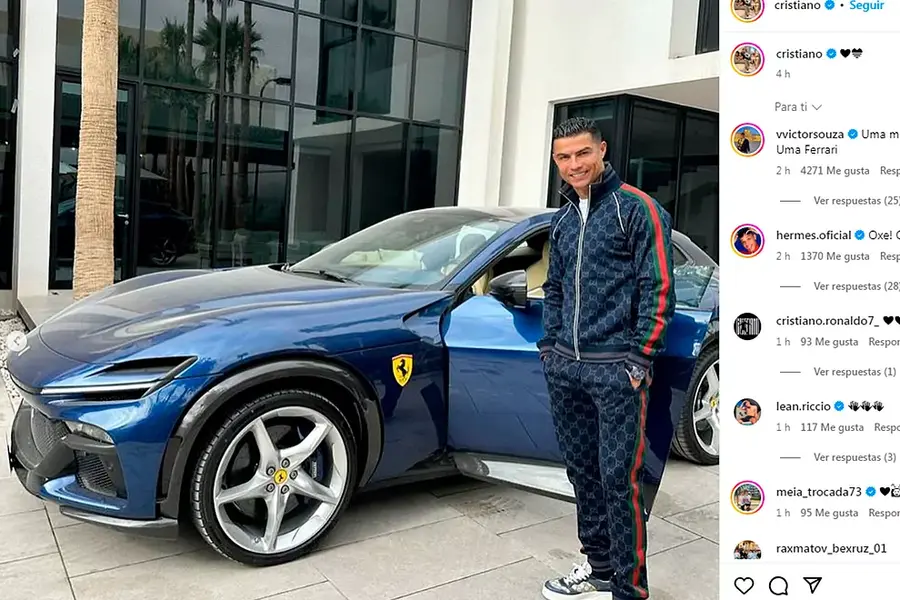 Cristiano Ronaldo și-a etalat noul bolid » Suma astronomică plătită de portughez și specificațiile mașinii