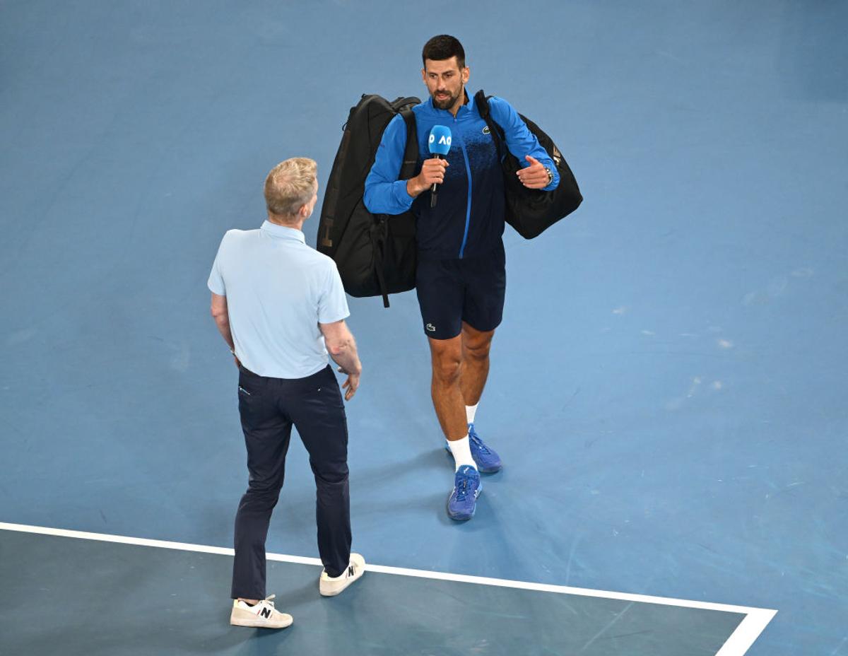 Novak Djokovic a refuzat să acorde interviul de pe teren, după victoria cu Jiri Lehecka: „E OK dacă vreți să mă amendați” » A explicat gestul în conferință