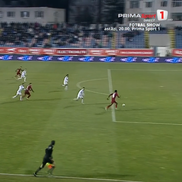 Penalty neacordat pentru CFR Cluj în meciul din deplasare cu FC Botoșani, foto: captură Prima Sport