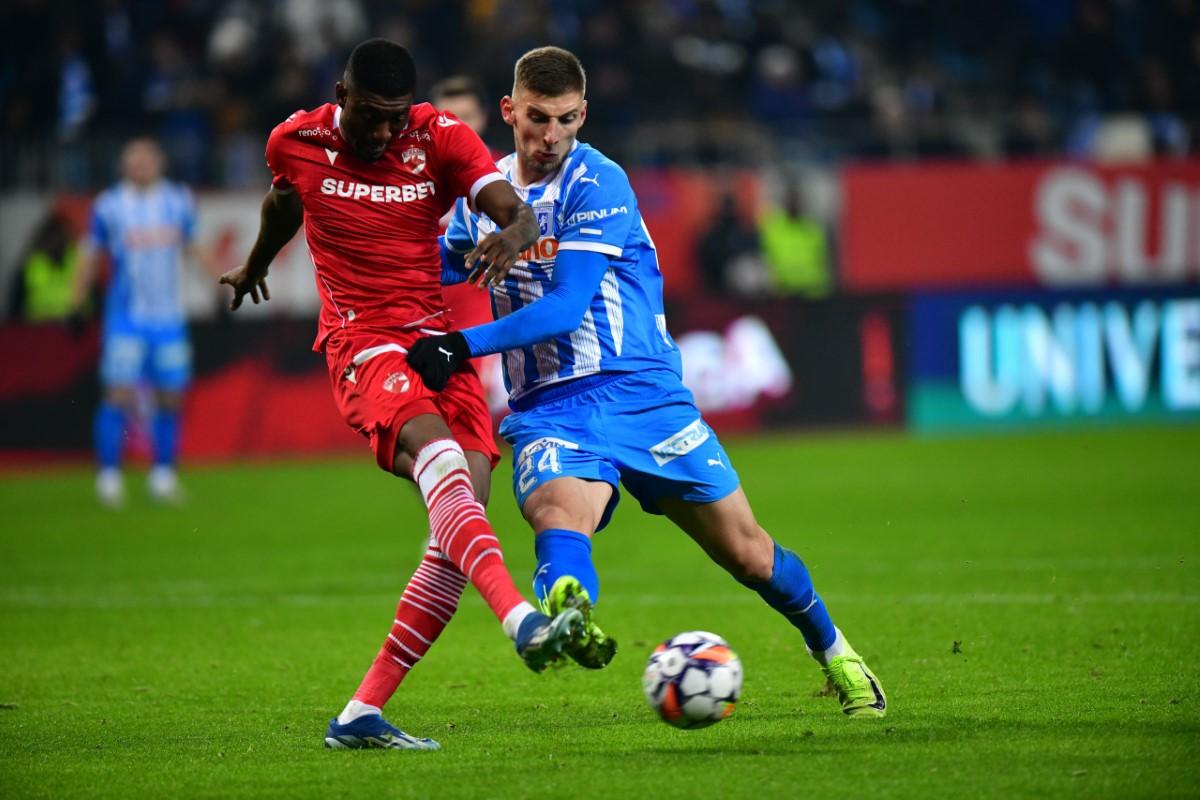 Alexandru Roșca și bucuria dinamoviștilor după 1-1 cu CSU Craiova