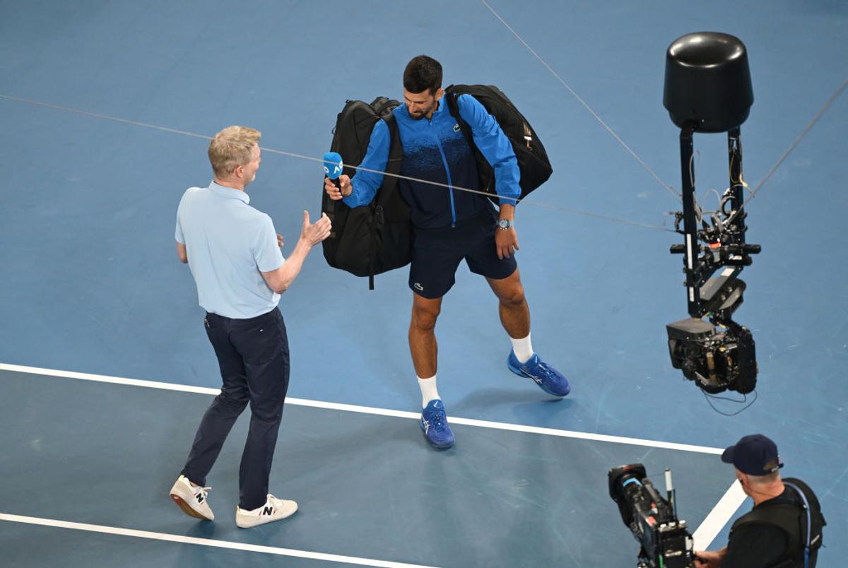 Novak Djokovic a refuzat să acorde interviul de pe teren, după victoria cu Jiri Lehecka: „E OK dacă vreți să mă amendați” » A explicat gestul în conferință