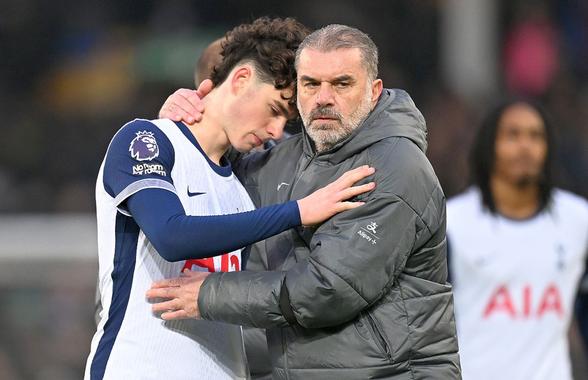 Postecoglou a spus de ce l-a scos pe Drăgușin la 0-3 cu Everton + Motivul pentru care a schimbat sistemul: „E destul de mare”