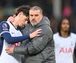 Ange Postecoglou, consolându-l pe Archie Gray // foto: Guliver/gettyimages