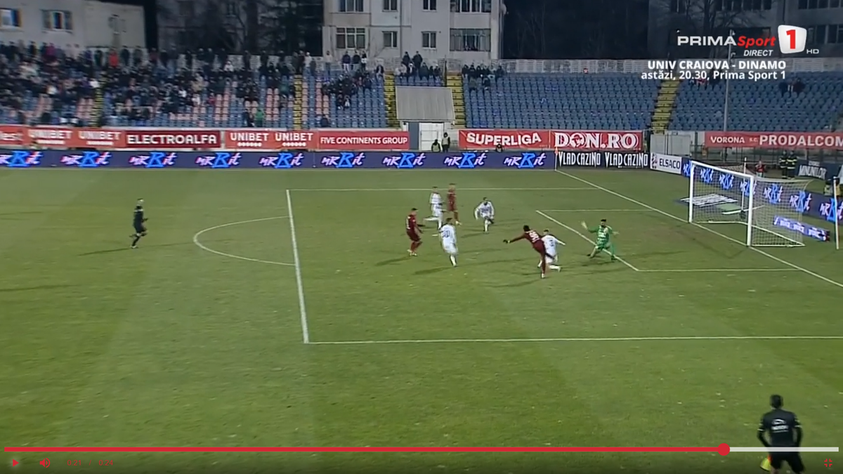 Penalty neacordat pentru CFR Cluj în meciul din deplasare cu FC Botoșani