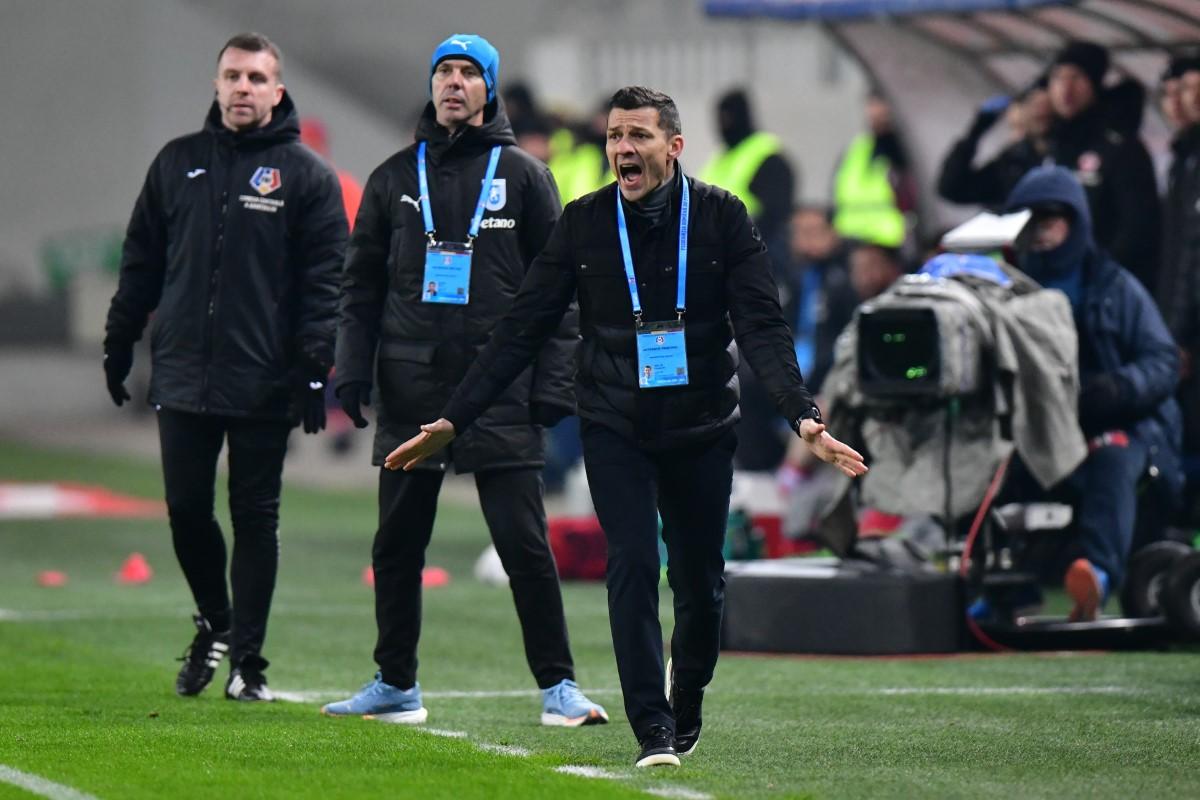 Alexandru Roșca și bucuria dinamoviștilor după 1-1 cu CSU Craiova