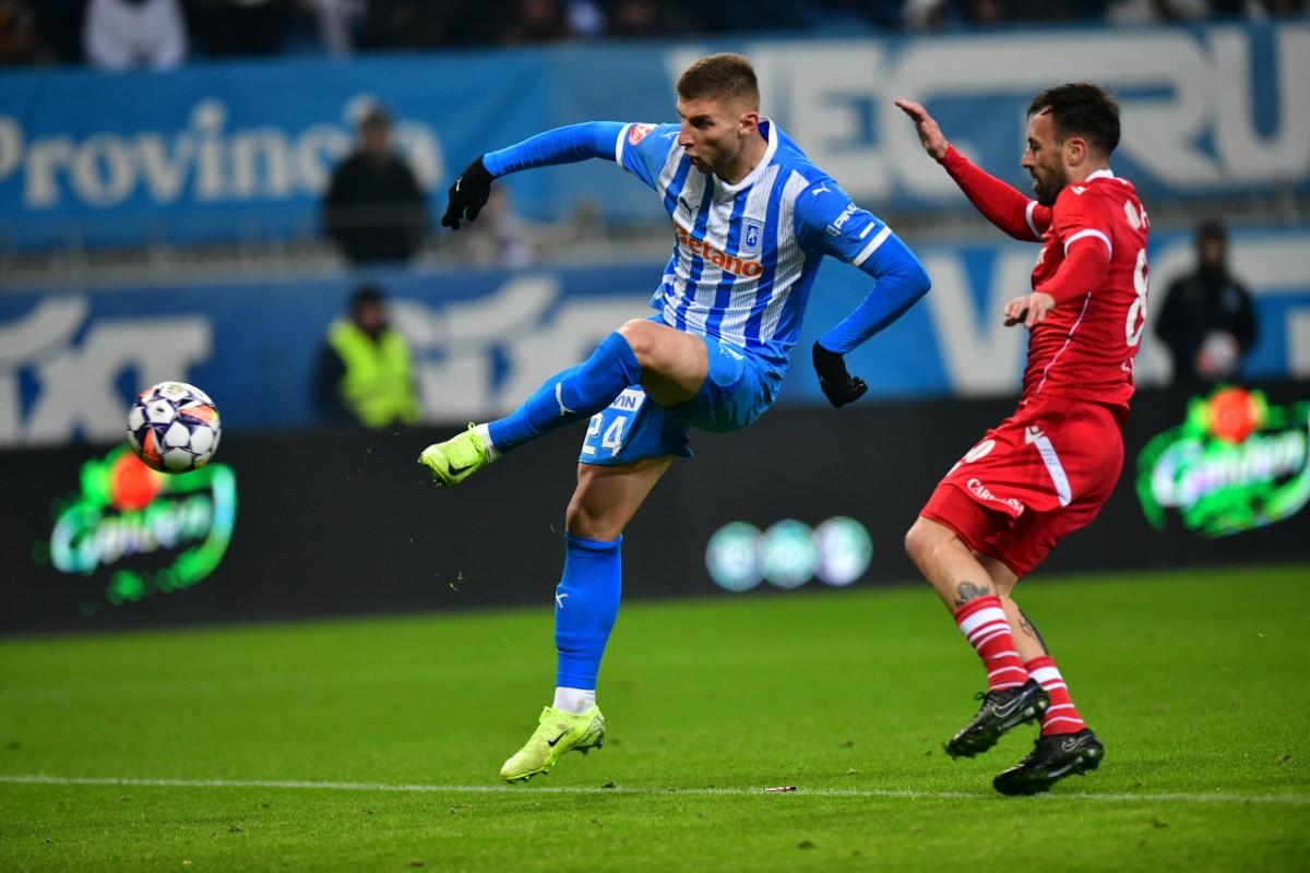 Alexandru Roșca și bucuria dinamoviștilor după 1-1 cu CSU Craiova