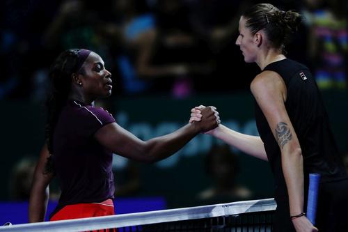 Sloane Stephens și Karolina Pliskova/Foto: Getty Images