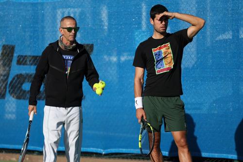 Carlos Alcaraz, alături de Samu Lopez/Foto: Getty Images