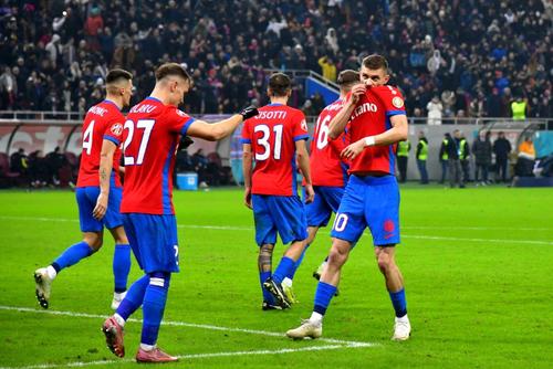 Graovac, Darius Olaru, Cisotti, Lixandru și Florin Tănase în FCSB - Rapid, etapa #21 // foto: Cristi Preda (GSP)