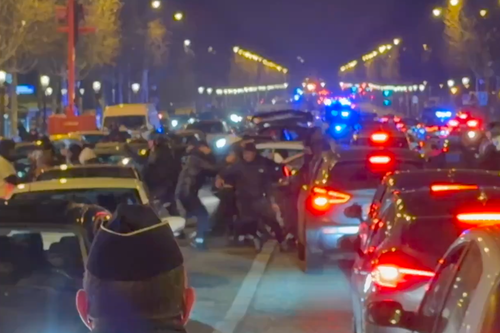 Incidente la Paris după triumful Senegalului în Cupa Africii pe Națiuni // Capturi FOTO: X
