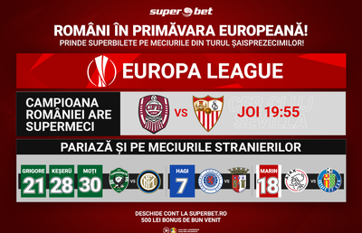 Prinzi superbilete pe meciurile campioanei României și tricoloriilor din Europa League?