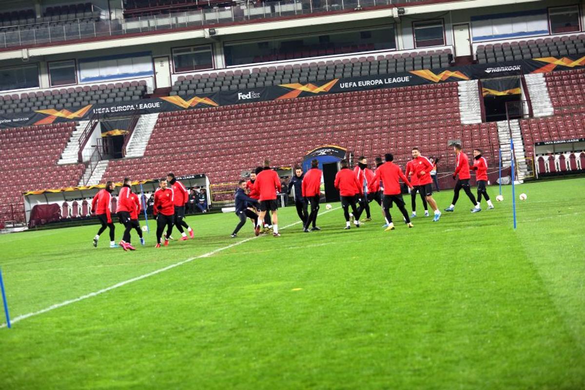 CFR CLUJ - FC SEVILLA // Antrenamentul oficial al andaluzilor