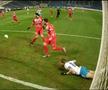 FOTO Alexandru Cicâldău și Nicușor Bancu, ratări incredibile la aceeași fază! Mingea s-a plimbat pe linia porții
