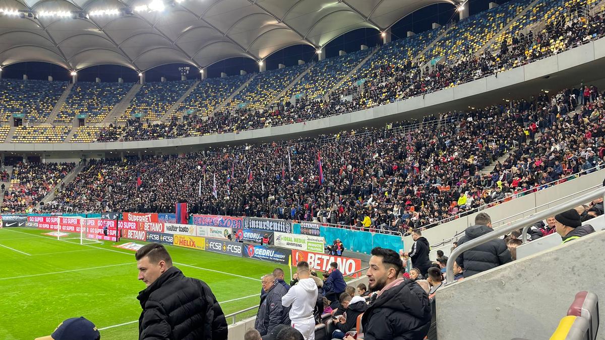 „Așa e la Craiova”, așa e și la București » Peste 23.000 de fani au făcut show pe Arena Națională la FCSB - Universitatea Craiova
