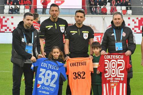 Sebastian Colțescu la meciul 382 în Superligă FOTO Bogdan Bălaș