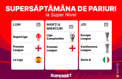 Ce îți pregătește Supersăptămâna de pariuri