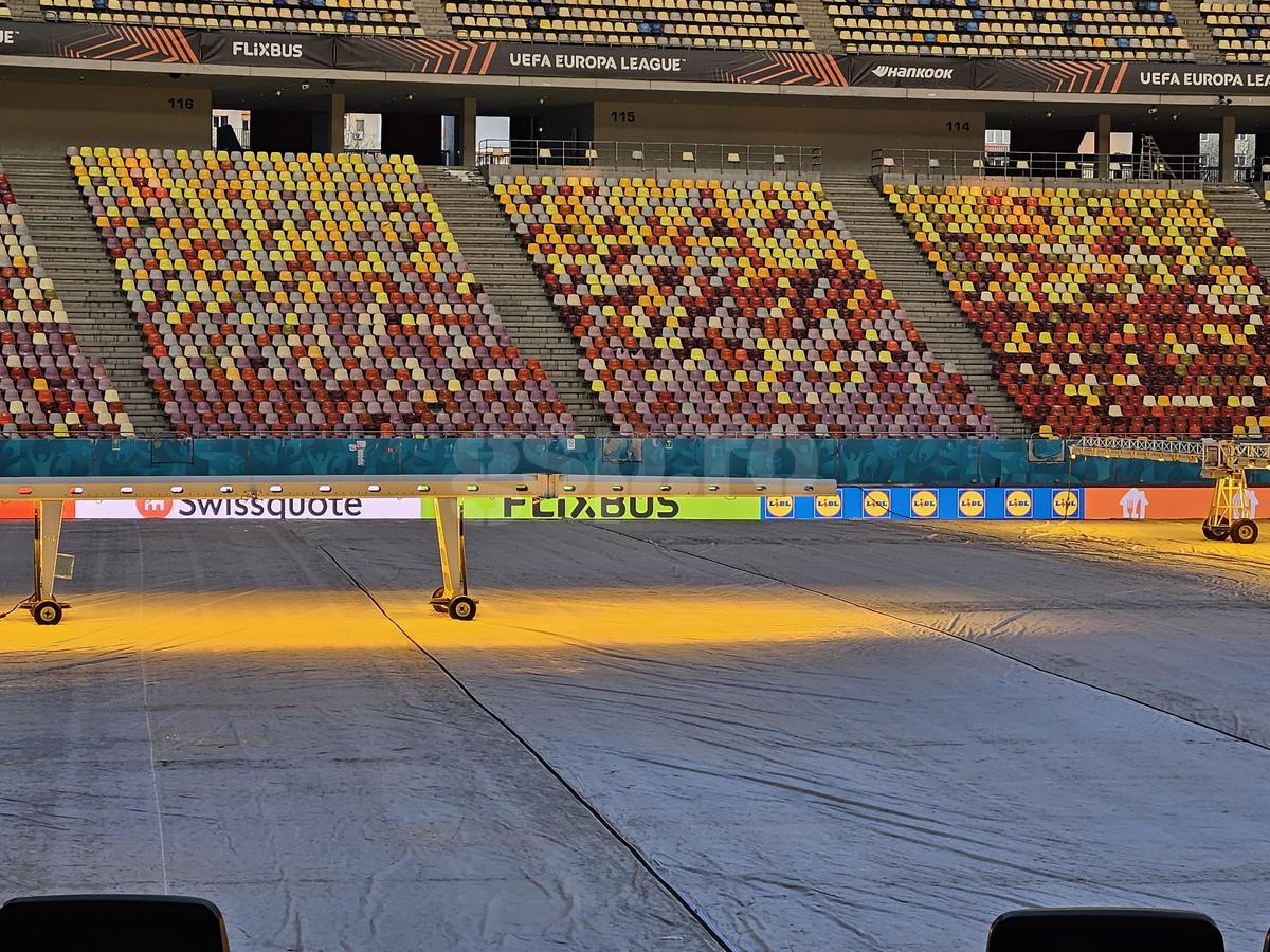 Cum arată Arena Națională înainte de FCSB - PAOK