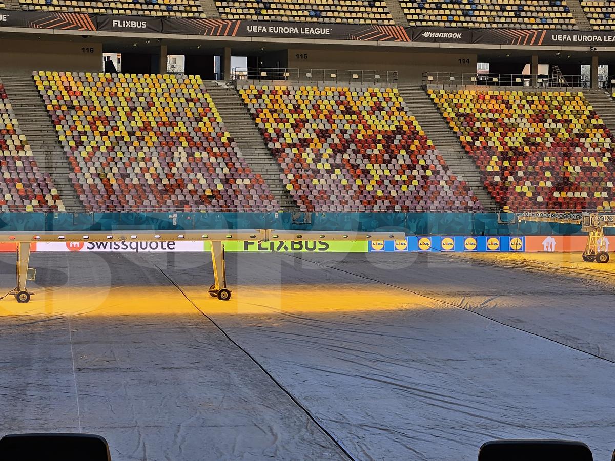 Cum arată Arena Națională înainte de FCSB - PAOK