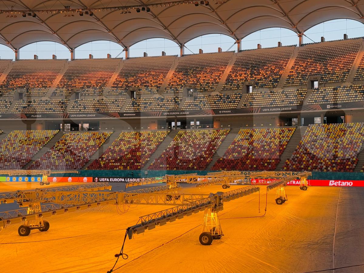 Cum arată Arena Națională înainte de FCSB - PAOK