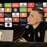 Pelkas la conferința de presă înainte de FCSB - POAK/ Foto: GSP
