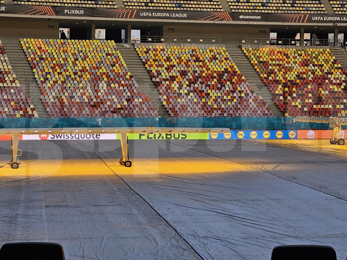 Cum arată Arena Națională înainte de FCSB - PAOK