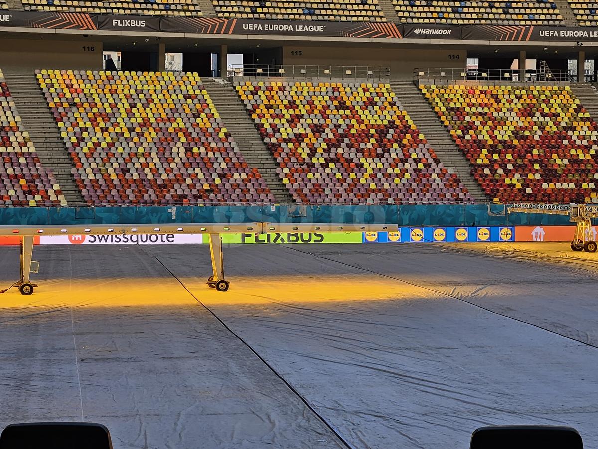 Cum arată Arena Națională înainte de FCSB - PAOK