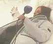 Danika Mason a început să facă „îngeri” prin zăpadă, în timpul live-ului
