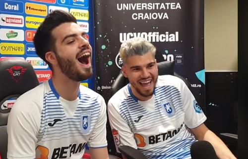 Mihai Roman II, dreapta, foto: captură facebook Universitatea Craiova